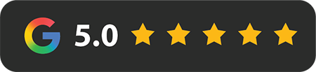 Rated 5.0 stars on Google